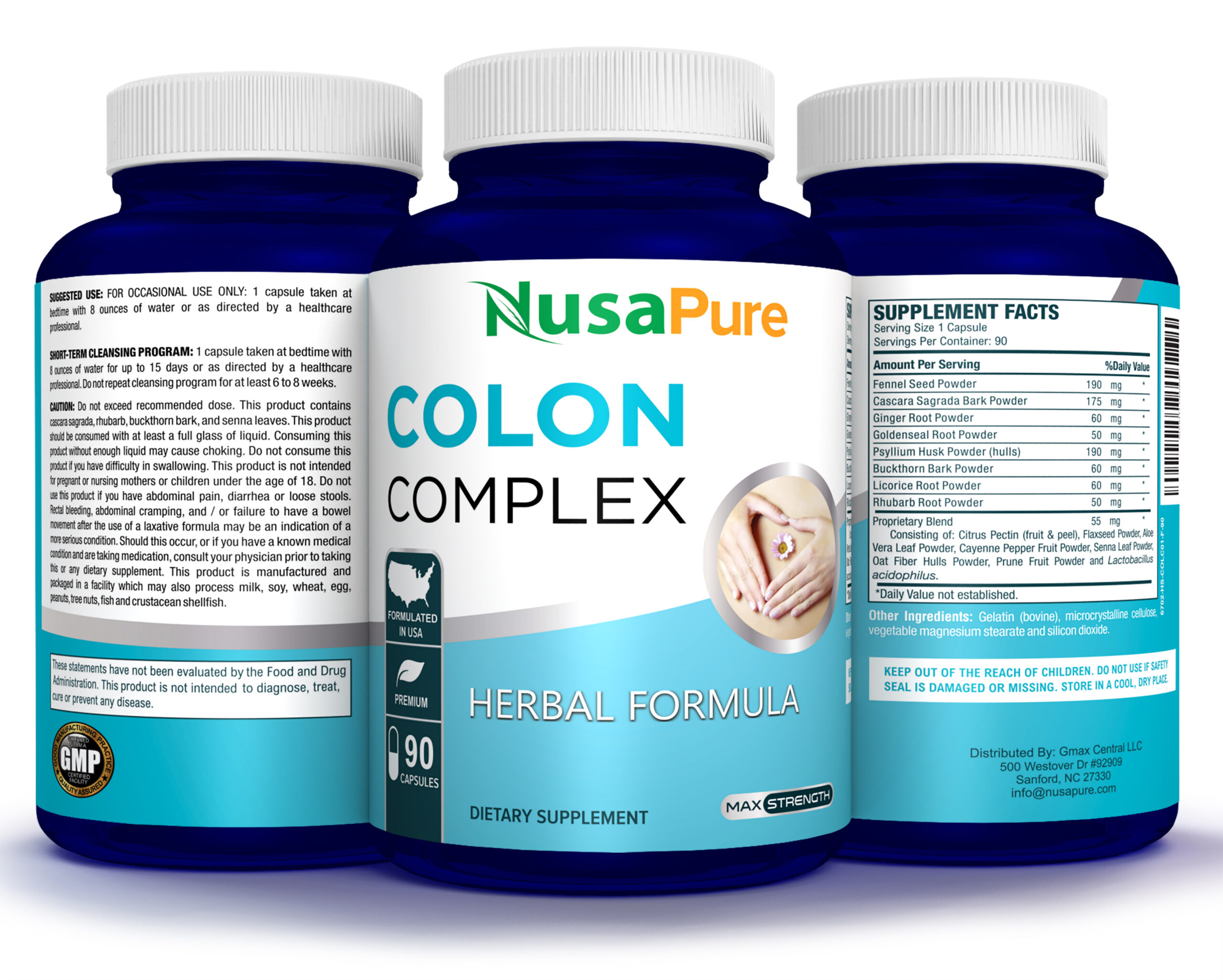 NusaPure Colon complex support – 90 capsules – Nusapure