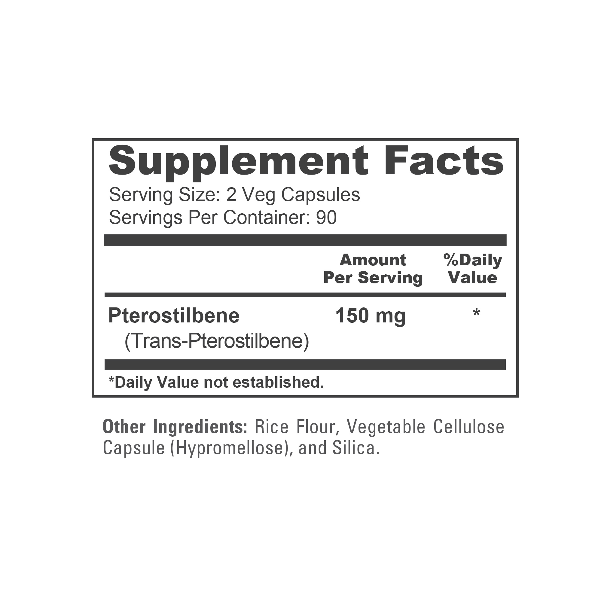 Pterostilbene 150mg - 180 Veg Caps (100% Vegetarian, Non - GMO) - Image 4