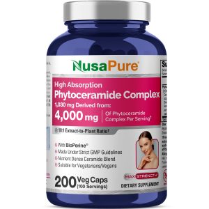Phytoceramides Complex 4000mg - 200 Veg Caps (Vegetarian & Non-GMO)