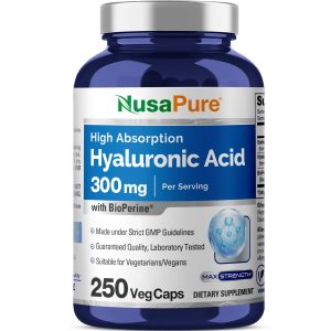 Hyaluronic Acid 300mg per serving - 250 Caps (Non - GMO)