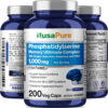 Phosphatidylserine Memory Ultimate Complex 1000mg - 200 Veg Caps (100% Vegetarian, Non-GMO) - Image 4