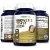 Brewers Yeast 1000 mg - 200 Veg Caps (100% Vegetarian, Non-GMO & Gluten-free)