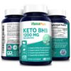 Keto BHB 1200 mg -120 Veg Caps (100% Vegetarian, Non-GMO, Gluten-free)