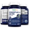 Pterostilbene 150 mg  - 180 Veg Caps (100% Vegetarian, Non-GMO & Gluten-free)