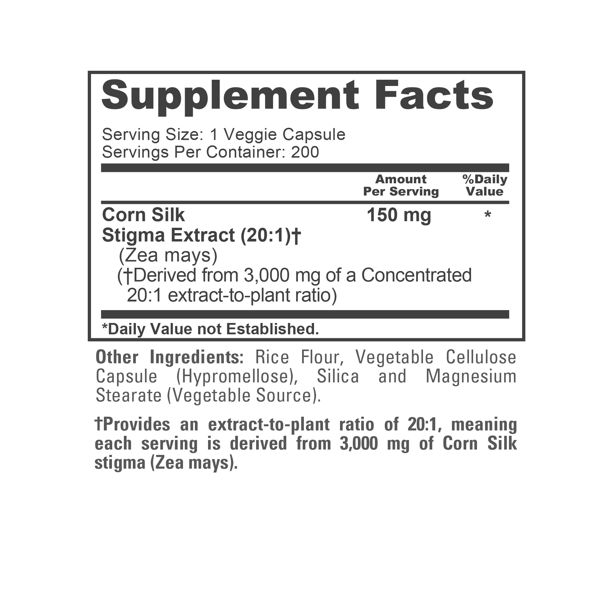 NusaPure Corn Silk Extract 3,000 mg per Caps - 200 Veggie Caps (100% Vegetarian, Non-GMO, Extract 20:1, Vegan) - Image 4